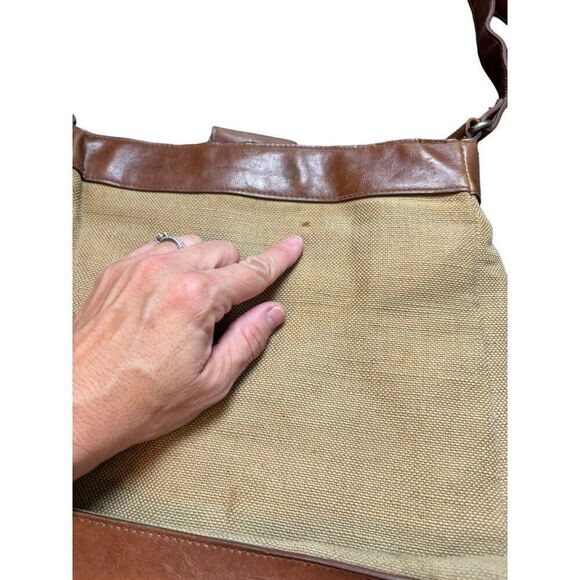 Relic Brand Canvas & Faux Leather Crossbody Bag With Multiple Pockets - Picture 10 of 12